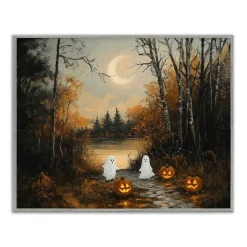 Stupell Industries Autumn Ghosts at Lake Framed Giclee, design by Arlington Prints