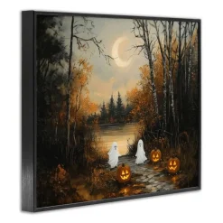 Stupell Industries Autumn Ghosts at Lake Framed Giclee, design by Arlington Prints