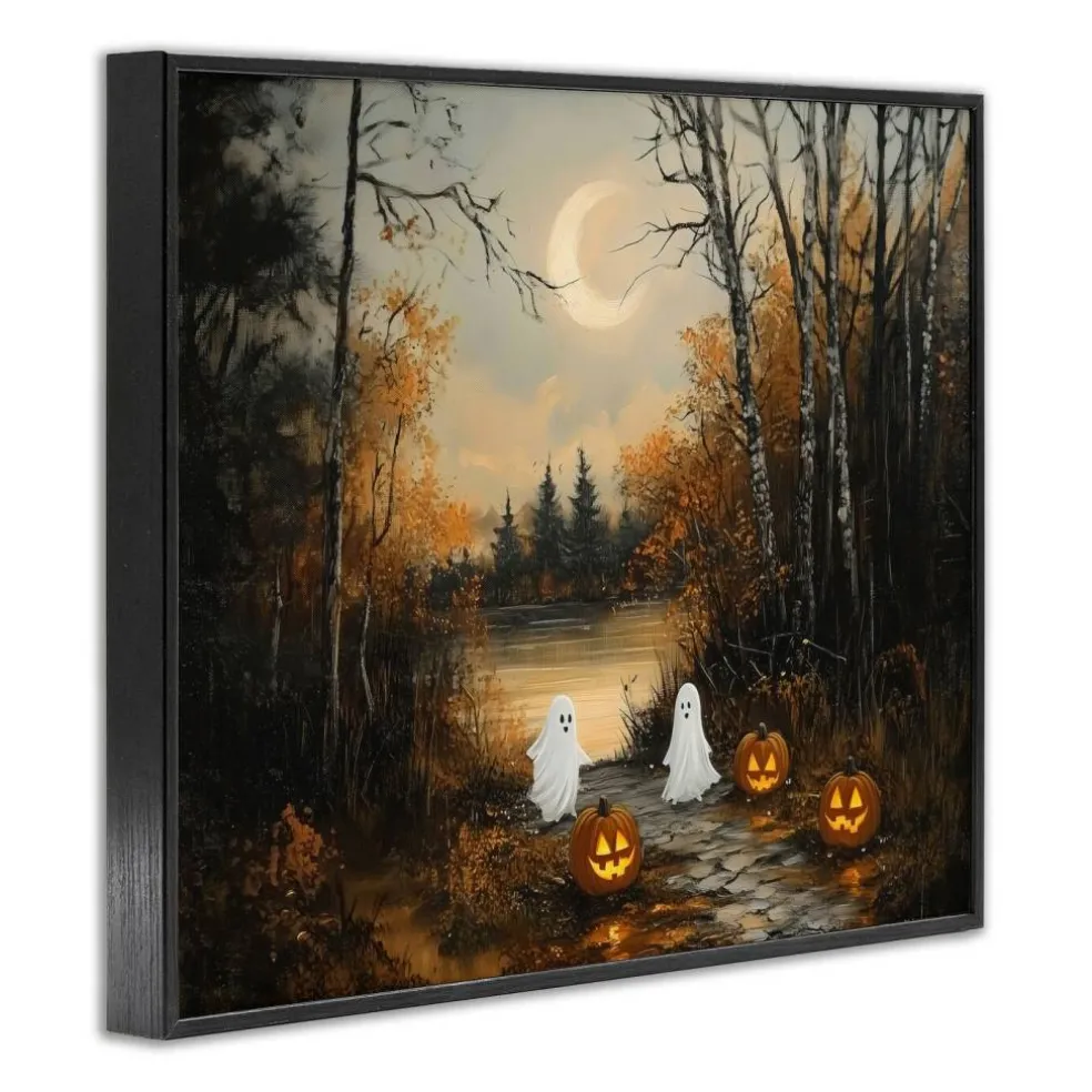 Stupell Industries Autumn Ghosts at Lake Framed Giclee, design by Arlington Prints