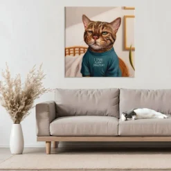 Stupell Industries Cattitude Speak Fluent Judgement Canvas, design by Lucia Heffernan