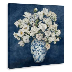 Stupell Industries Classic Blue Chinoiserie Vase Canvas, design by Charlene Olson