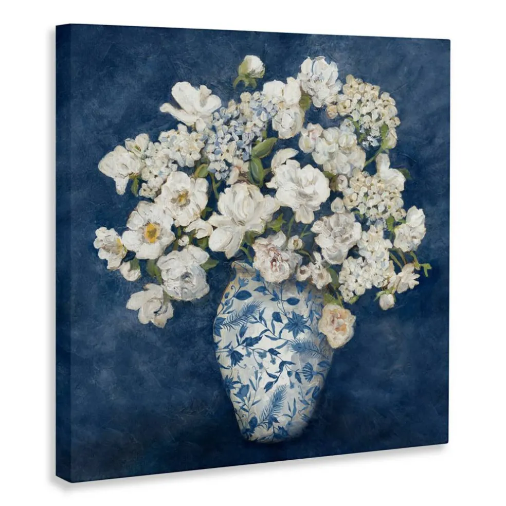 Stupell Industries Classic Blue Chinoiserie Vase Canvas, design by Charlene Olson