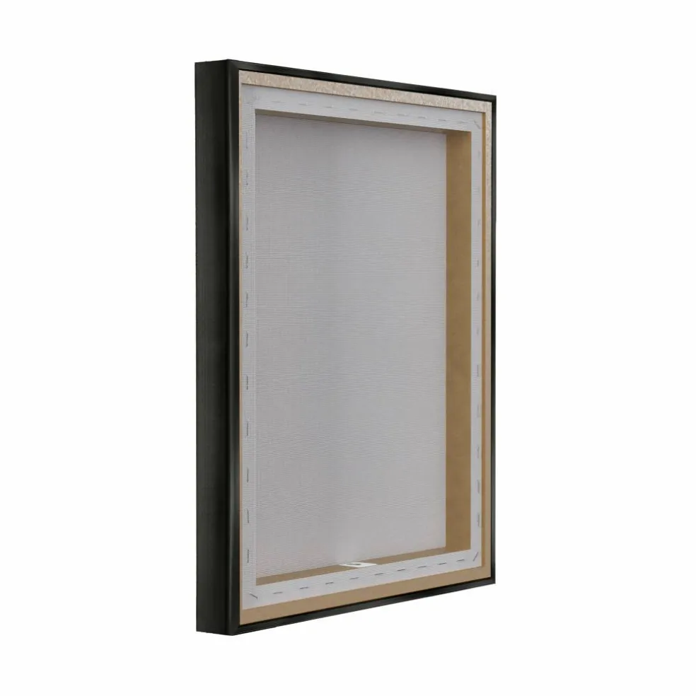 Stupell Industries Classic Cloudy Field Landscape Floater Framed Art