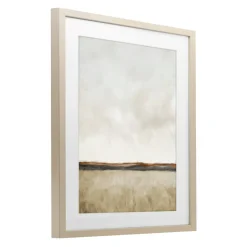 Stupell Industries Distant View in Neutrals Framed Print Under Glass, design by Kim Allen
