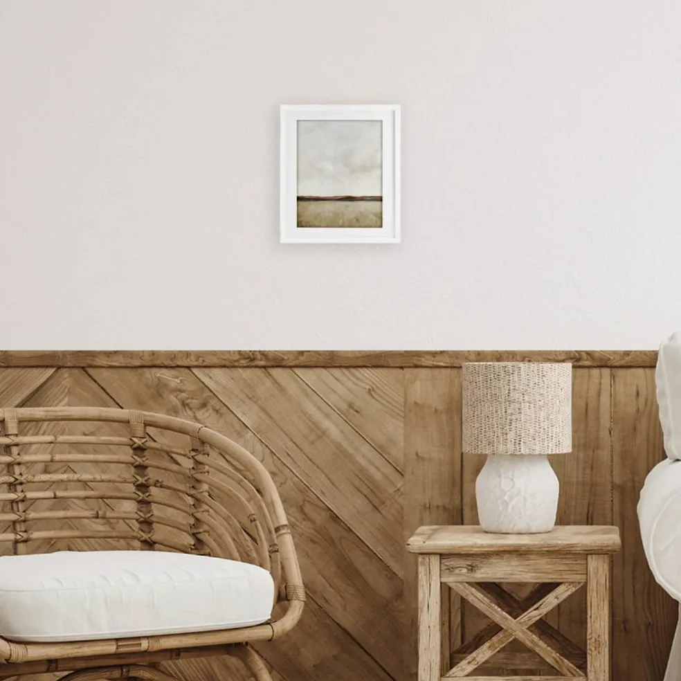 Stupell Industries Distant View in Neutrals Framed Print Under Glass, design by Kim Allen