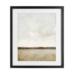 Stupell Industries Distant View in Neutrals Framed Print Under Glass, design by Kim Allen