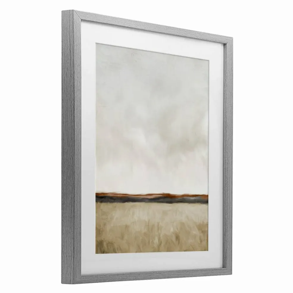 Stupell Industries Distant View in Neutrals Framed Print Under Glass, design by Kim Allen