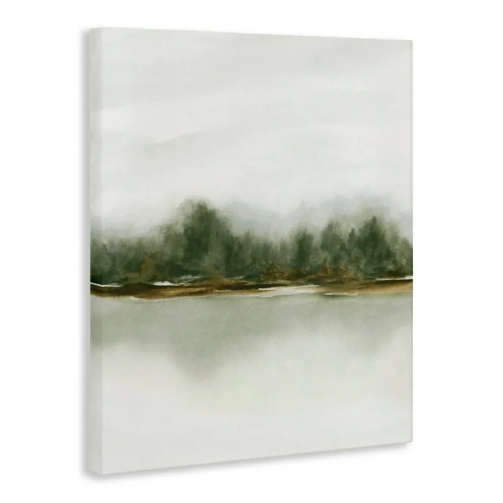 Stupell Industries Embracing Green Abstract Canvas, design by 1x