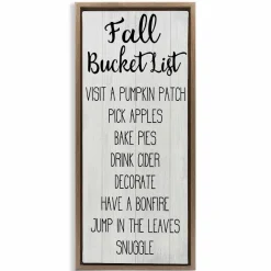 Stupell Industries Fall Bucket List Casual Sign Floater Framed Art