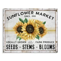 Stupell Industries Farmhouse Sunflower Market Canvas Wall Art Design by Creatif Belle