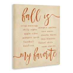 Stupell Industries Favorite Fall Activities Canvas Wall Art