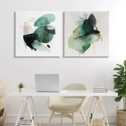 Stupell Industries Fluid Abstract Harmonies 2pc Canvas Set, design by Svetlana Aleynikova