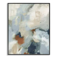 Stupell Industries Foggy Ombre Brush Strokes Framed Giclee Wall Art Design by Michele Gort