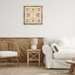 Stupell Industries Hello Autumn Pattern Floater Framed Wall Art