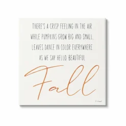 Stupell Industries Hello Beautiful Fall Uplifting Rhyme Canvas Wall Art