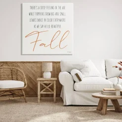 Stupell Industries Hello Beautiful Fall Uplifting Rhyme Canvas Wall Art