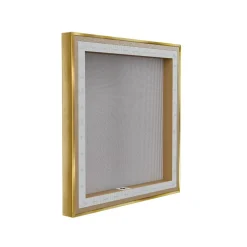 Stupell Industries Hello Fall with Autumn Foliage Floater Framed Art