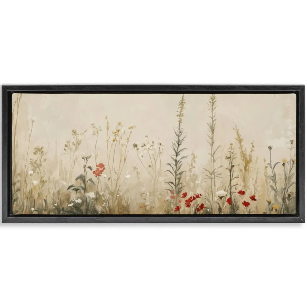 Stupell Industries Misty Meadow Flowers Floating Frame, design by Petal Prints Design