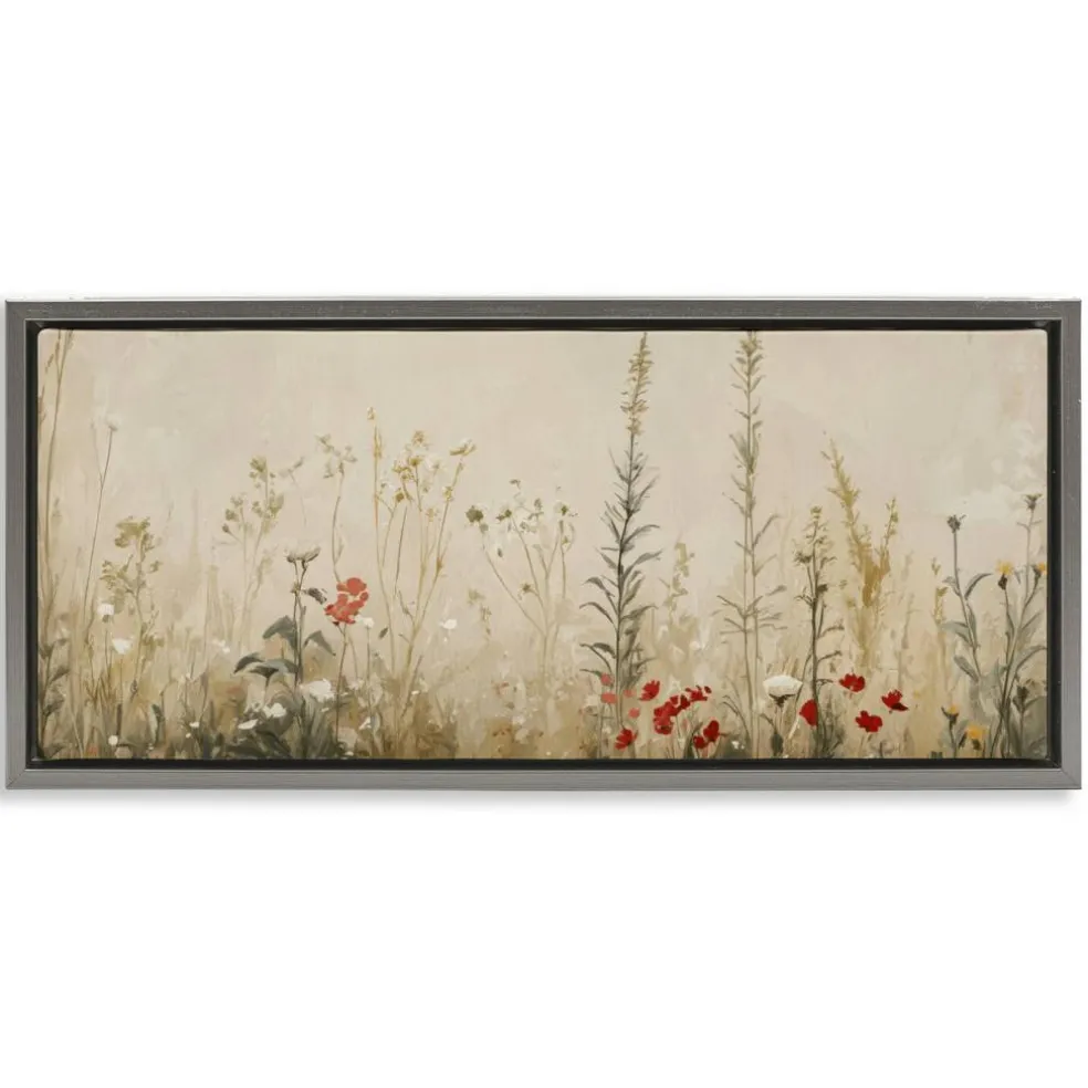 Stupell Industries Misty Meadow Flowers Floating Frame, design by Petal Prints Design