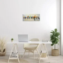 Stupell Industries Modern Birds Perched Canvas Wall Art