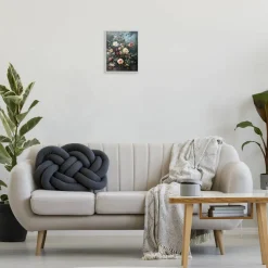 Stupell Industries Moody Dark Bouquet Framed Giclee Wall Art Design by Petal Prints Design