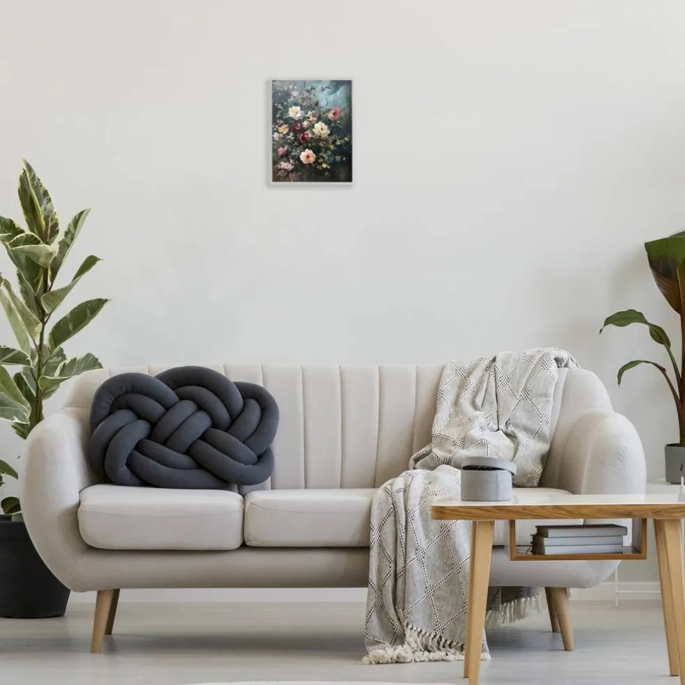Stupell Industries Moody Dark Bouquet Framed Giclee Wall Art Design by Petal Prints Design