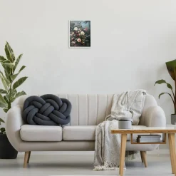 Stupell Industries Moody Dark Bouquet Framed Giclee Wall Art Design by Petal Prints Design