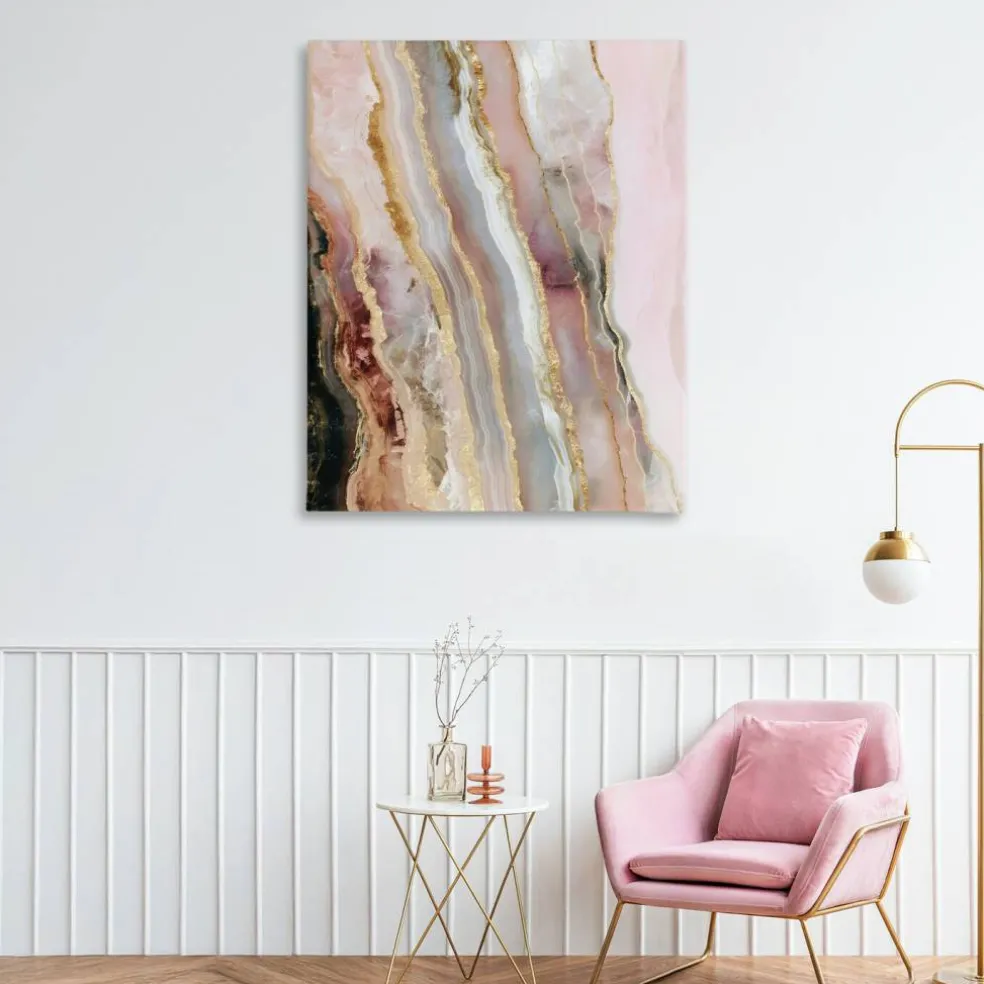 Stupell Industries Pastel Misty Gem Geode Canvas, design by Svetlana Aleynikova