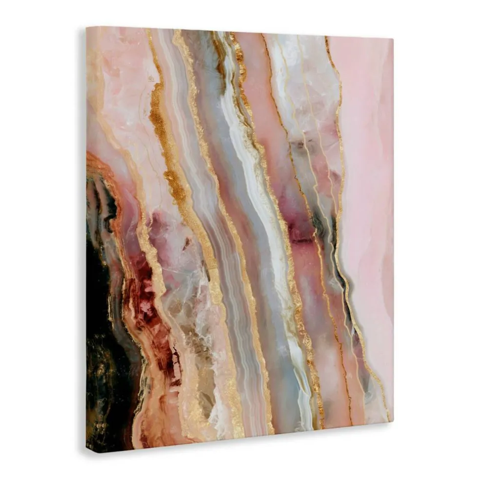 Stupell Industries Pastel Misty Gem Geode Canvas, design by Svetlana Aleynikova