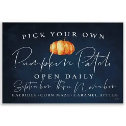Stupell Industries Pick Your Own Pumpkins Wall Plaque Art