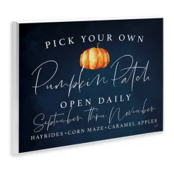 Stupell Industries Pick Your Own Pumpkins Wall Plaque Art