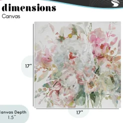 Stupell Industries Romantic Pastel Blossoms Canvas, design by Carol Robinson