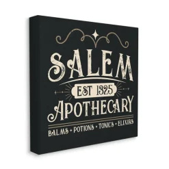 Stupell Industries Salem Apothecary Vintage Witch Sign Square Canvas Wall Art