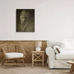 Stupell Industries Savage Leopard Predator Canvas, design by Collin Bogle