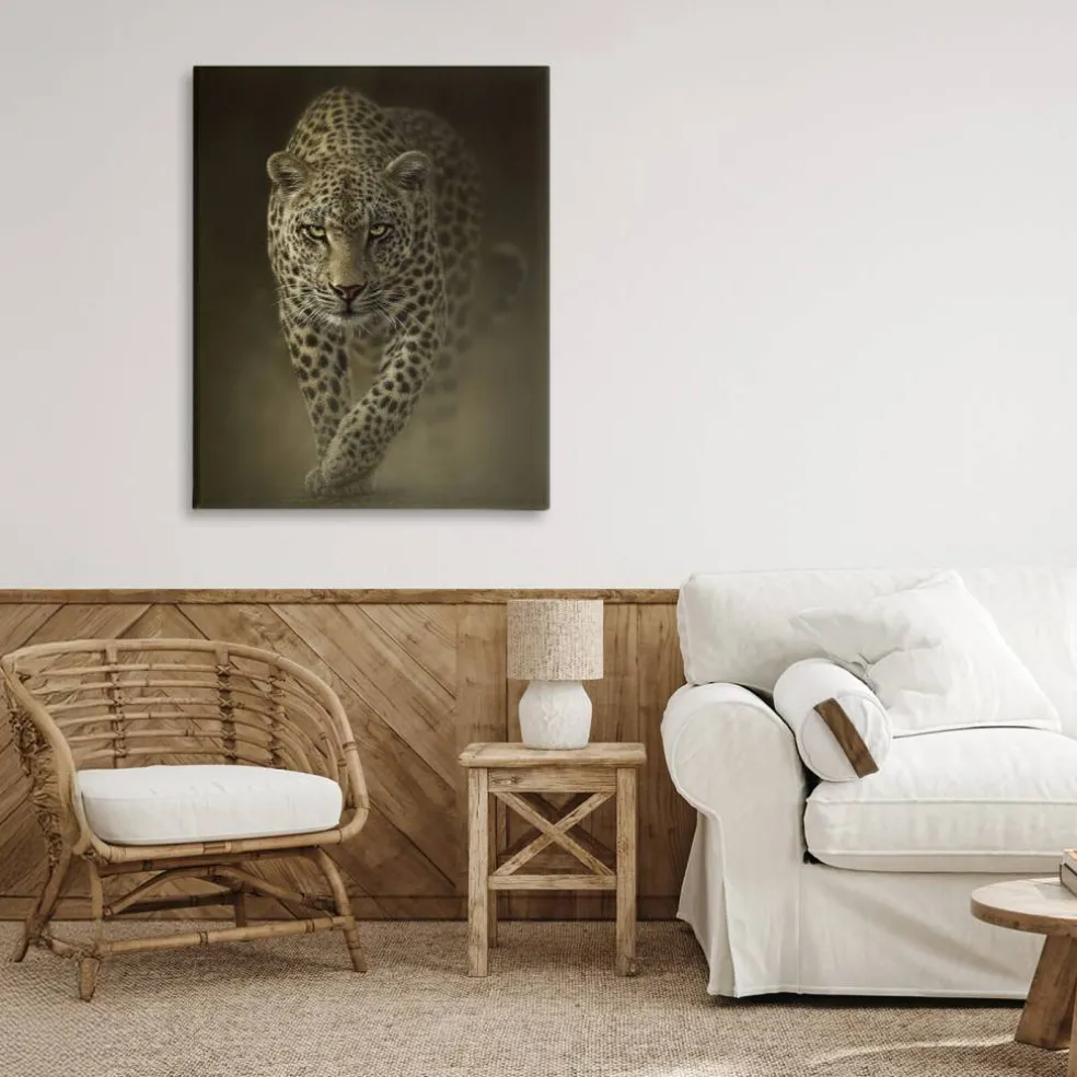 Stupell Industries Savage Leopard Predator Canvas, design by Collin Bogle