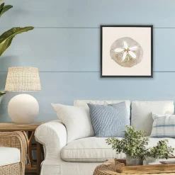 Stupell Industries Serene Beige Sand Dollar Floating Frame, design by Lanie Loreth