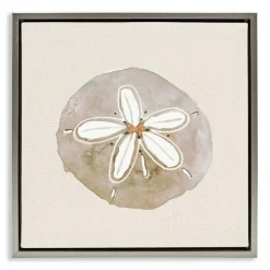 Stupell Industries Serene Beige Sand Dollar Floating Frame, design by Lanie Loreth