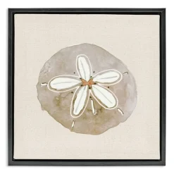 Stupell Industries Serene Beige Sand Dollar Floating Frame, design by Lanie Loreth