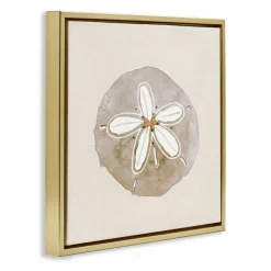 Stupell Industries Serene Beige Sand Dollar Floating Frame, design by Lanie Loreth