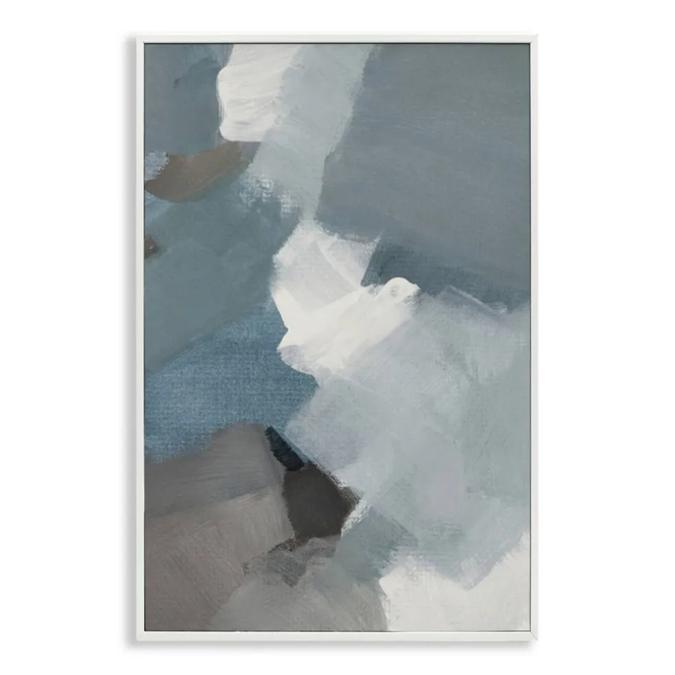 Stupell Industries Stormy Grey Abstract Framed Giclee, design by Lanie Loreth
