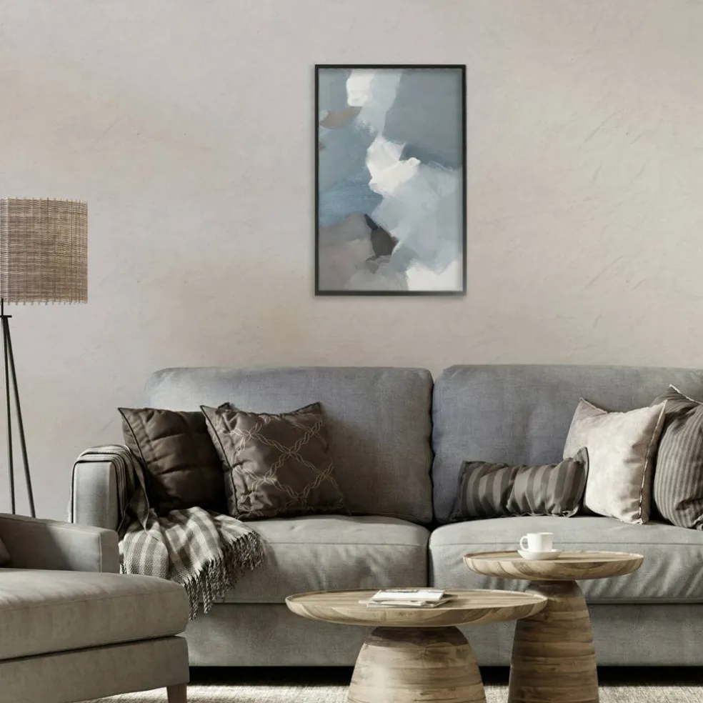 Stupell Industries Stormy Grey Abstract Framed Giclee, design by Lanie Loreth