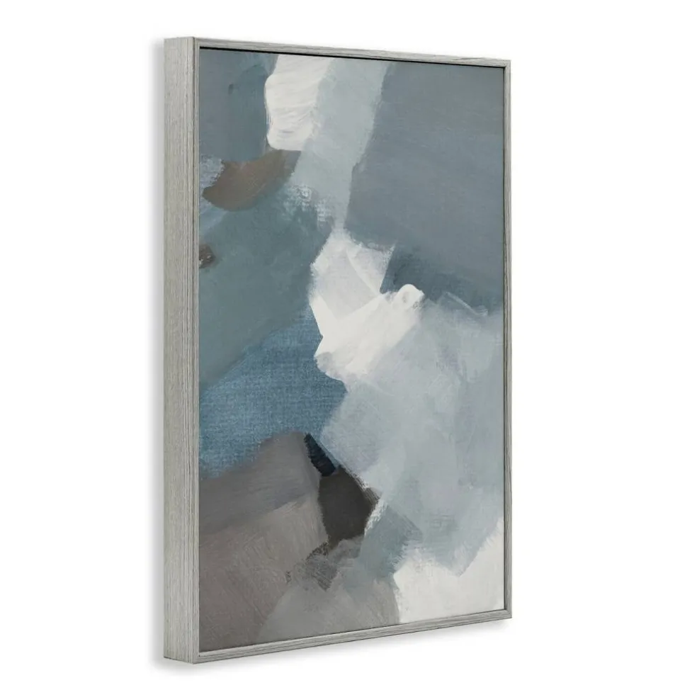 Stupell Industries Stormy Grey Abstract Framed Giclee, design by Lanie Loreth