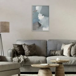Stupell Industries Stormy Grey Abstract Framed Giclee, design by Lanie Loreth