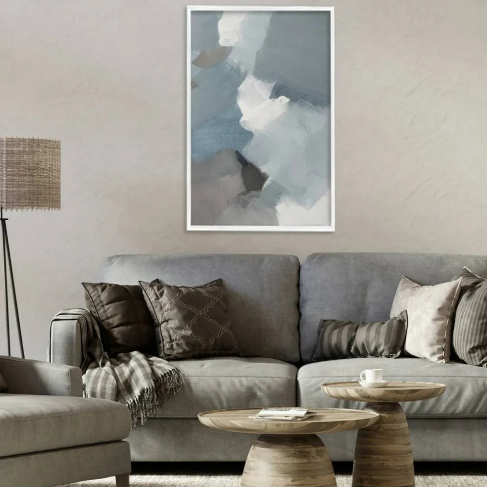 Stupell Industries Stormy Grey Abstract Framed Giclee, design by Lanie Loreth