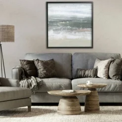 Stupell Industries Subdued Pastel Tides Framed Giclee, design by Ethan Harper