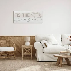 Stupell Industries Tis The Season Football Canvas Wall Art