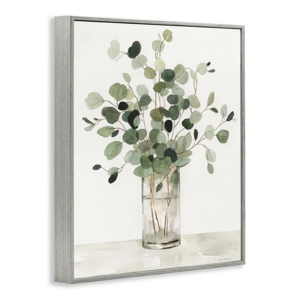 Stupell Industries Traditional Eucalyptus Herb Framed Giclee By Carol Robinson