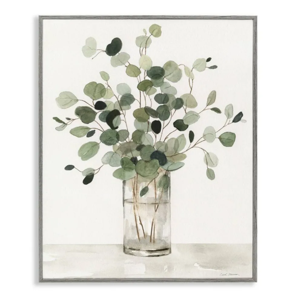 Stupell Industries Traditional Eucalyptus Herb Framed Giclee By Carol Robinson