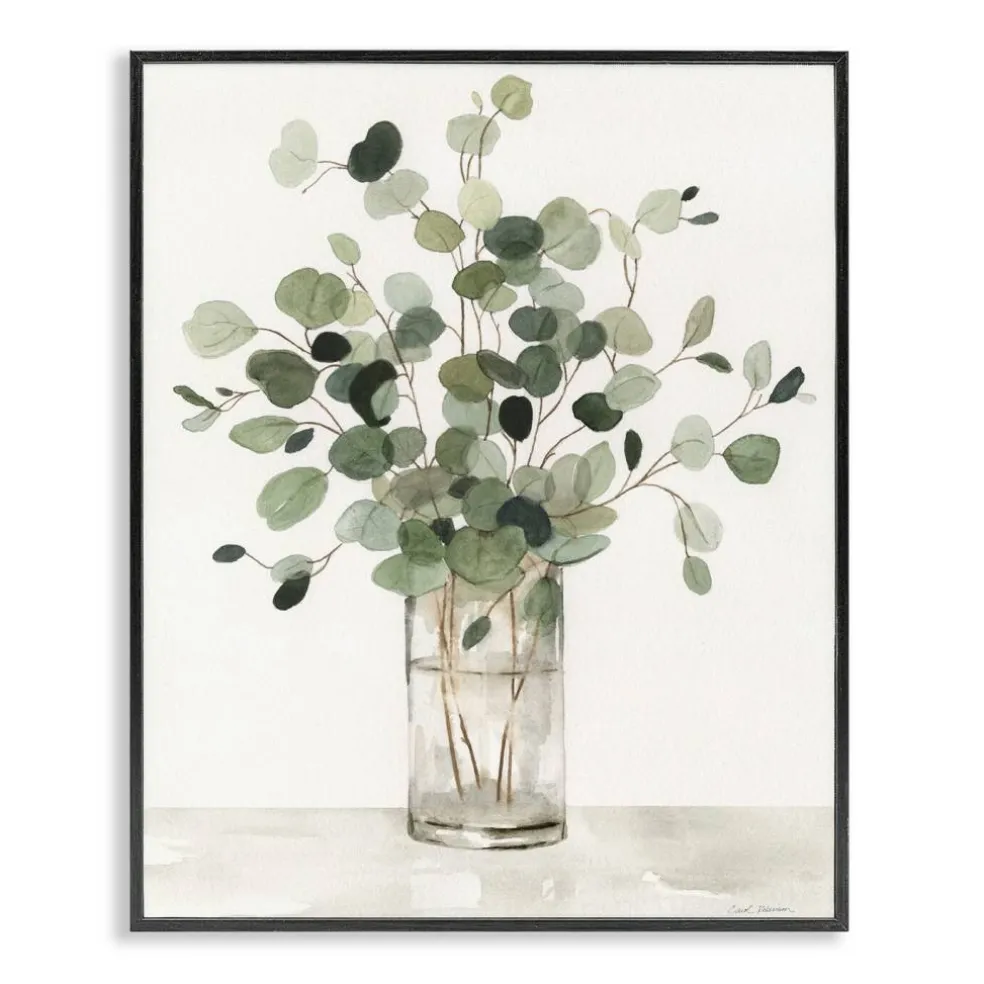 Stupell Industries Traditional Eucalyptus Herb Framed Giclee By Carol Robinson