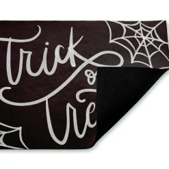 Stupell Industries Trick Or Treat Spider Webs Printed Outdoor Door Mat, design by Amanda Houston, 18"x30"